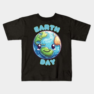 Earth cartoon Kids T-Shirt